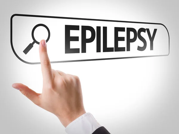 Эпилепсия, написанная в строке поиска — стоковое фото