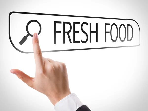 Fresh Food written in search bar — Stock Photo, Image
