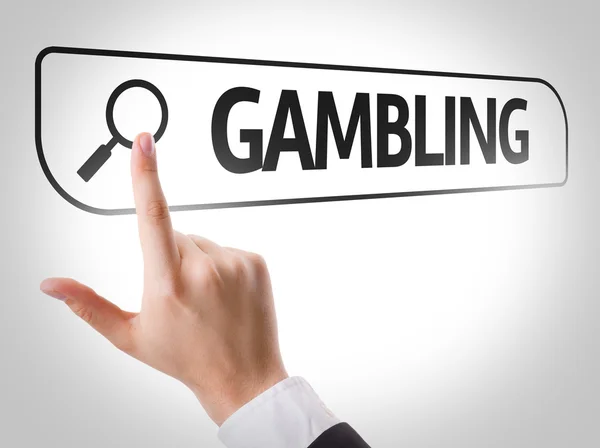 Gambling written in search bar — Stock Photo, Image