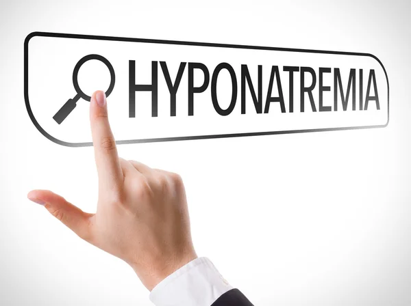 Hyponatremia 검색 바 o에서 작성 — 스톡 사진