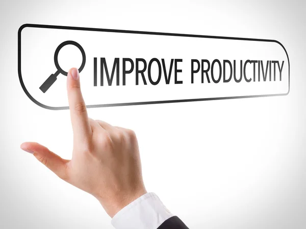 Improve Productivity written in search bar — Stock Photo, Image