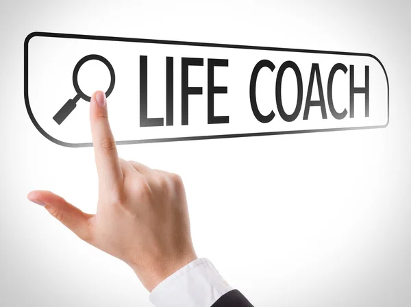 Life Coach scritto nella barra di ricerca — Foto Stock