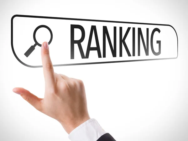 Ranking i sökfältet — Stockfoto