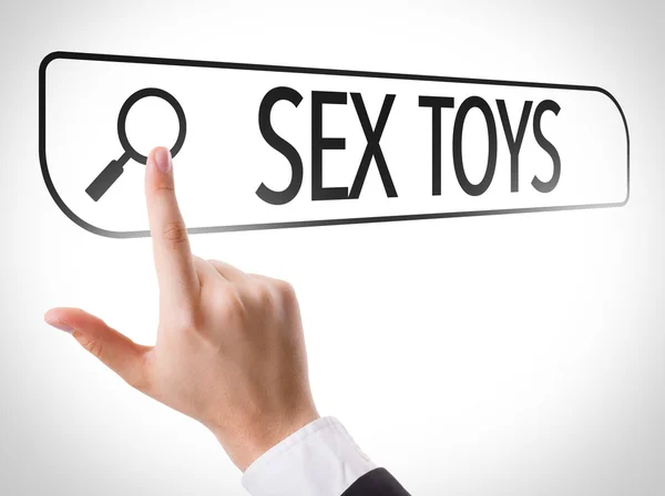 Sex Toys written in search bar — Stock Photo, Image