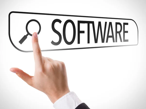 Software scritto nella barra di ricerca — Foto Stock