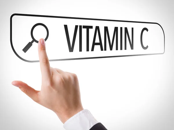 Vitamin C written in search bar — Stock Photo, Image