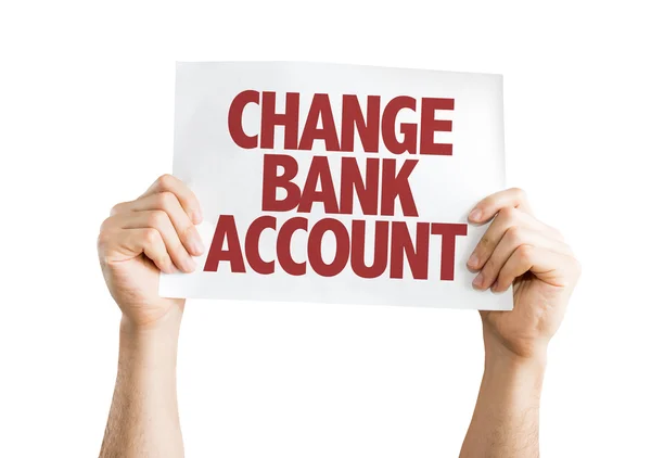 Verandering Bank rekeningkaart — Stockfoto