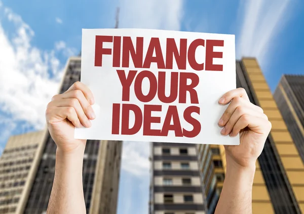 Financia tu cartel de Ideas — Foto de Stock