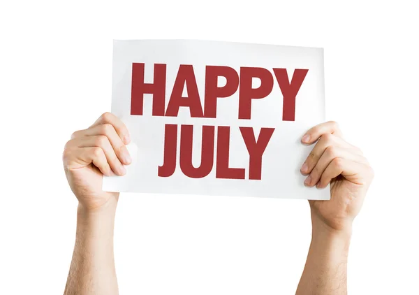 Happy July card — Stock Photo, Image