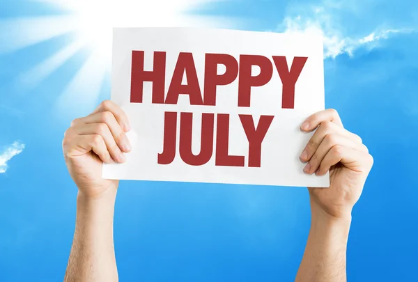 Mutlu Temmuz kartı — Stok fotoğraf