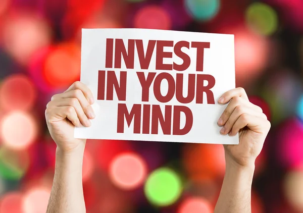 Invest In Your Mind placard — Stock Photo, Image