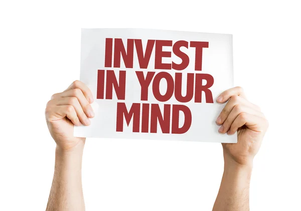 Invest In Your Mind placard — Stock Photo, Image