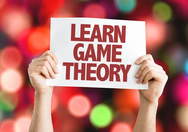 Learn Game Theory card — Stock Photo, Image