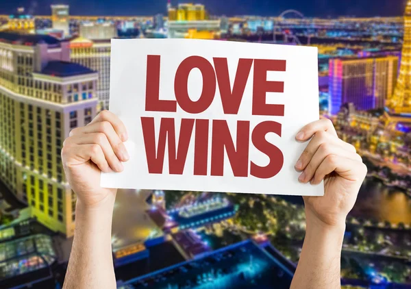 Love Wins card — Stock Photo, Image