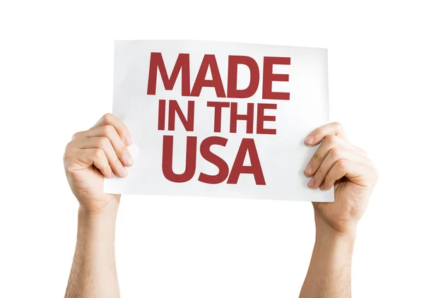 Made in the USA card — Stock Photo, Image