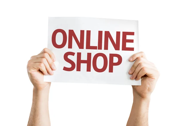 Online Shop kaart — Stockfoto