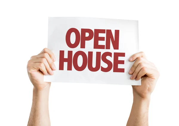 Tarjeta Open House — Foto de Stock