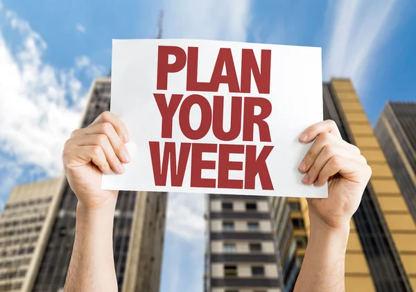 Plán si týden transparent — Stock fotografie