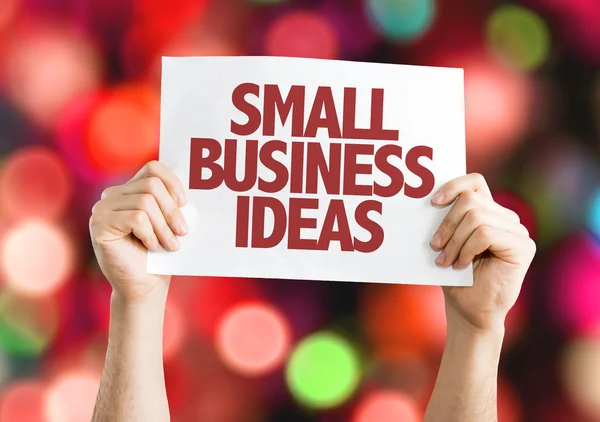 Plaque Idées de petites entreprises — Photo