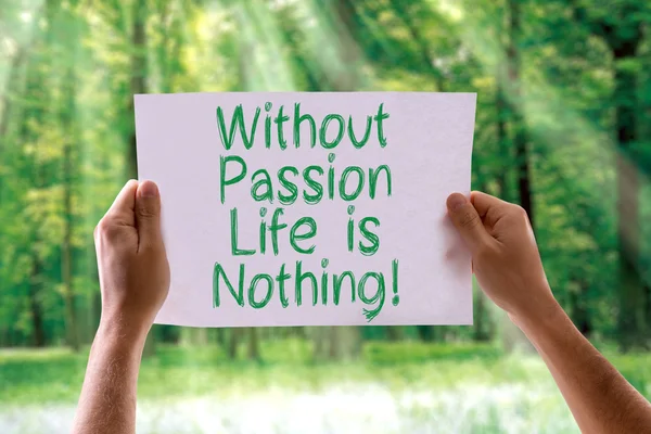 Without Passion Love is Nothing card — Stock Photo, Image