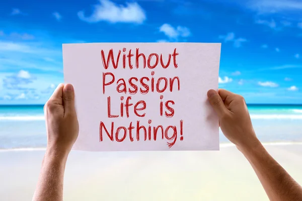 Without Passion Love is Nothing card — Stock Photo, Image