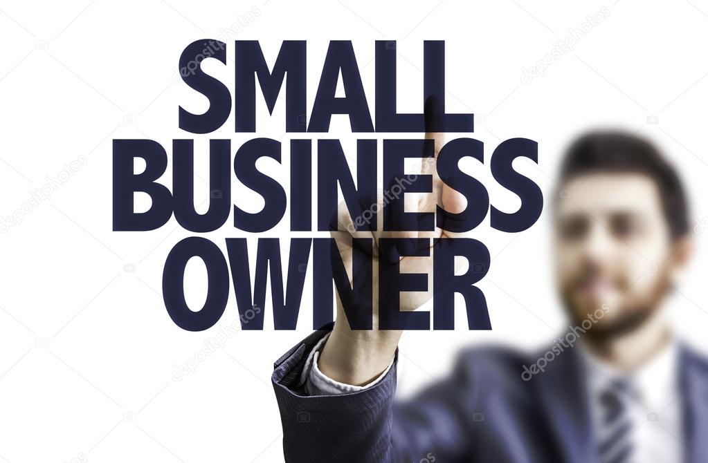 Business man pointing the text