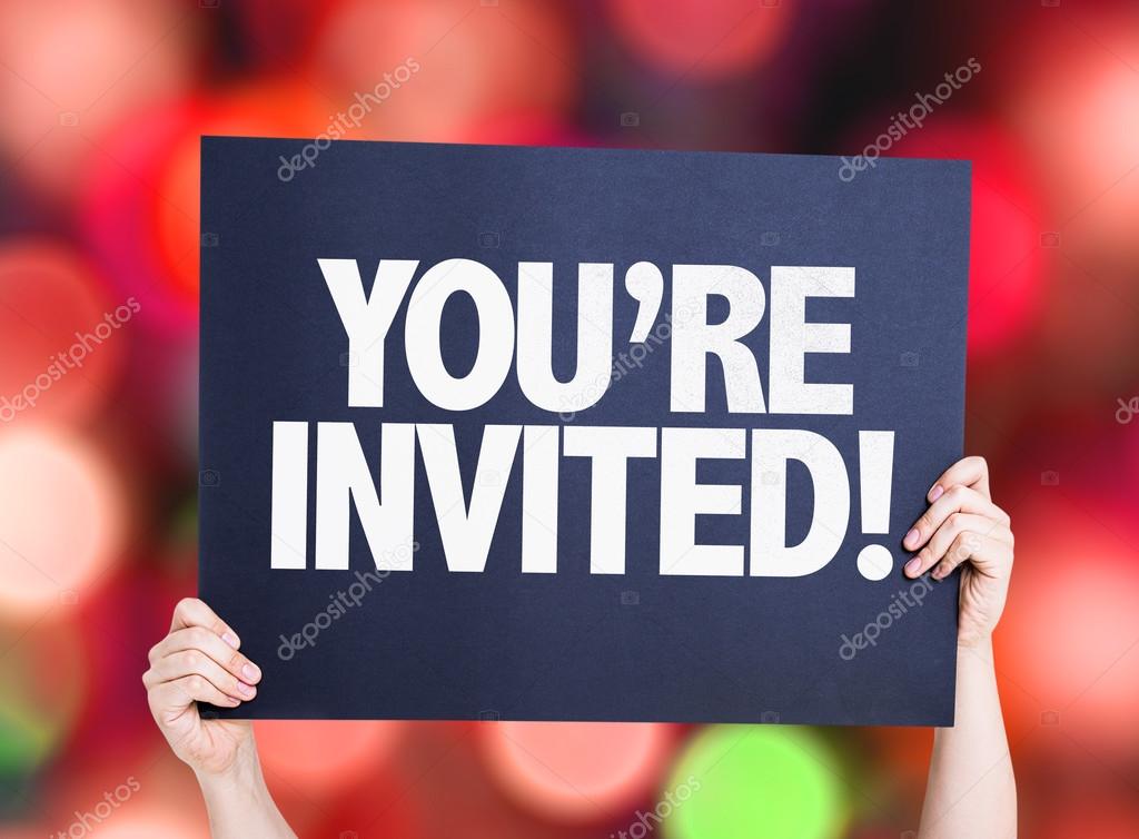 You're Invited! card