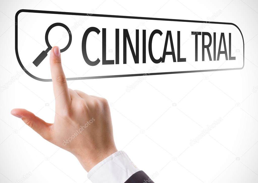 Clinical Trial written in search bar