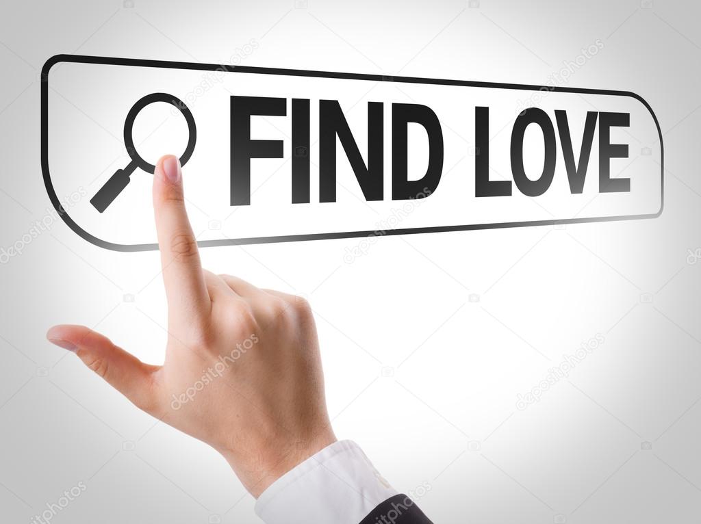 Find Love written in search bar