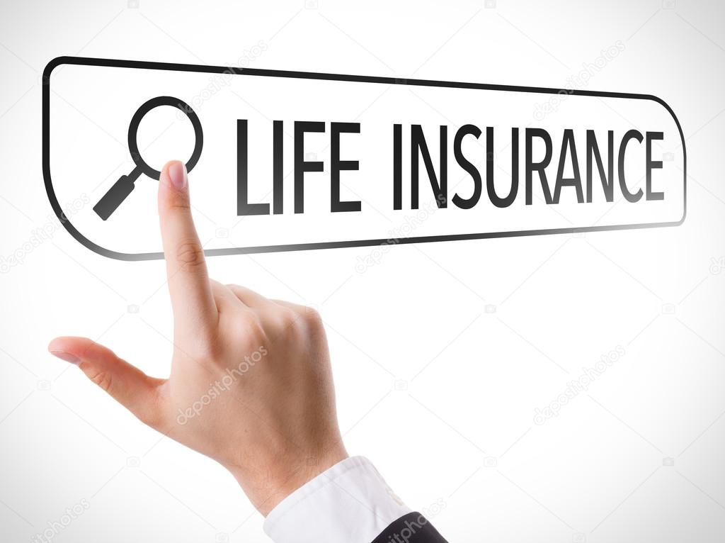 Life Insurance written in search bar