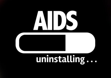 Bar kaldırma metin ile: AIDS