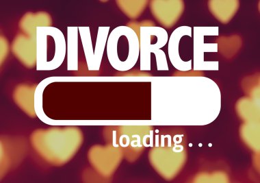 Bar Loading with the text: Divorce clipart