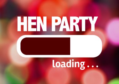 Bar Loading with the text: Hen Party clipart