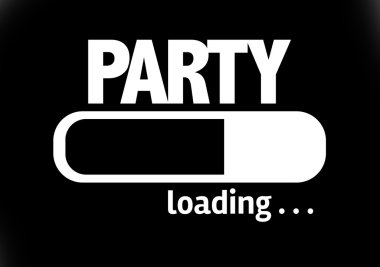Bar Loading with the text: Party clipart
