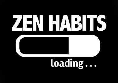 Bar yükleme metin ile: Zen alışkanlıkları