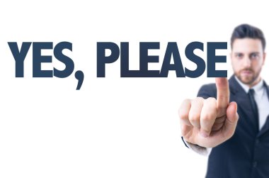 İş adamı işaret metni