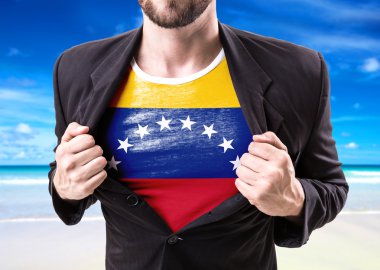 İşadamı germe takım elbise