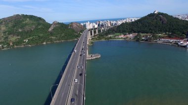 Aerial View of Third bridge in Vitoria clipart