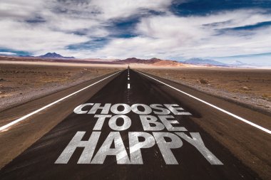 Seçmek için Be Happy yolda