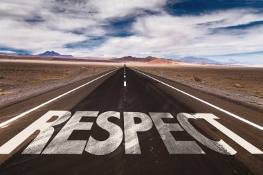 Respect  on desert road clipart