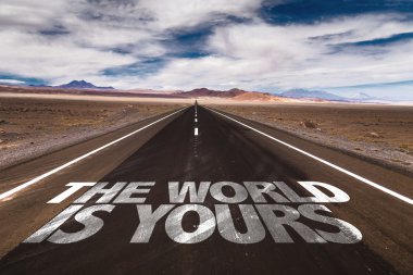 The World is Yours on road clipart