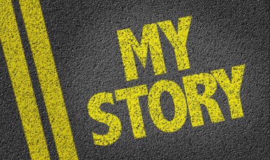 My Story  on the road clipart