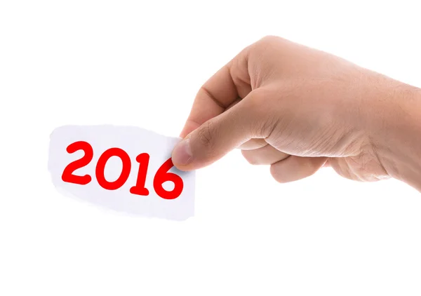 Papier avec le mot 2016 — Photo