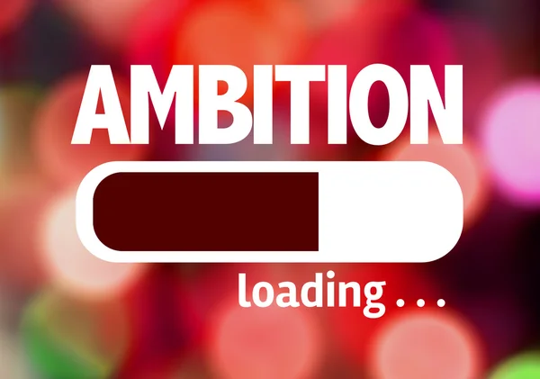 Bar Caricamento con il testo: Ambition — Foto Stock