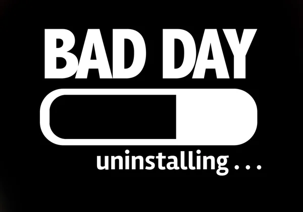 Bar Carregando com o texto: Bad Day — Fotografia de Stock