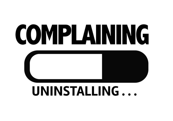 Bar Uninstalling with the text: Complaining