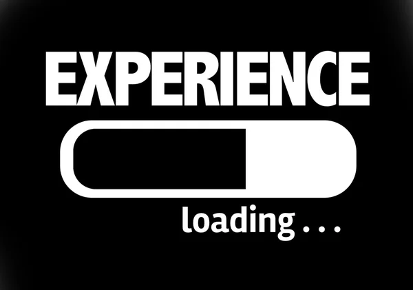 Bar Loading with the text: Experience — Stock Photo, Image