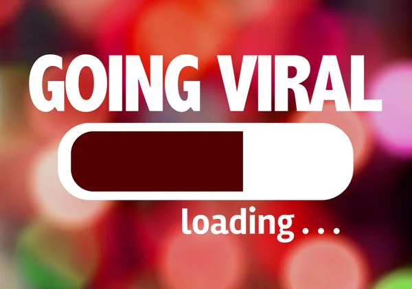 Bar Caricamento con il testo: Going Viral — Foto Stock