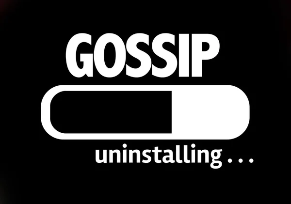 Bar Loading with the text: Gossip — Stock Photo, Image