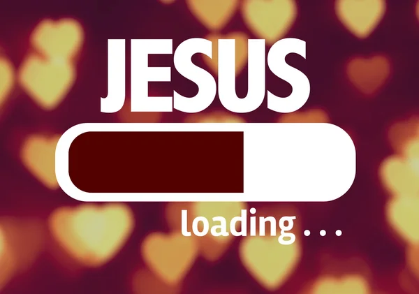 Bar Loading with the text: Jesus — Stock Photo, Image
